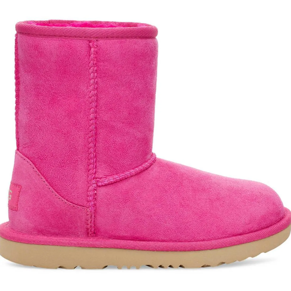Boots fourrées Laine en Velours de Cuir Classic II fuchsia-Ugg Clearance