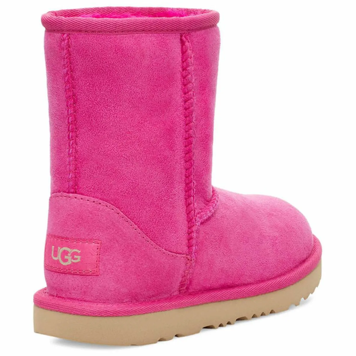 Boots fourrées Laine en Velours de Cuir Classic II fuchsia-Ugg Clearance