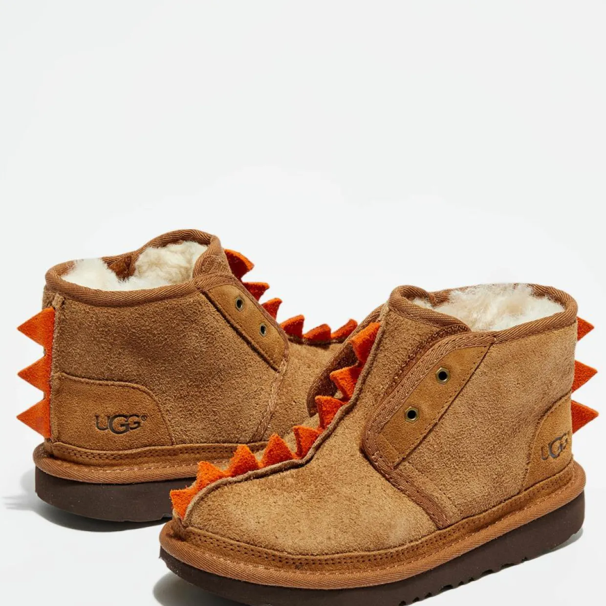 Enfant Ugg Fille^Boots fourrées Laine en Velours de Cuir Dydo Neumel II beige moyen