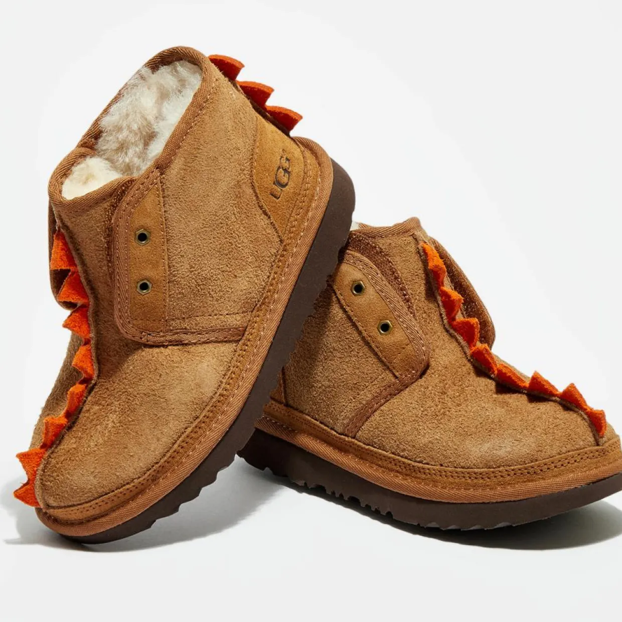 Enfant Ugg Fille^Boots fourrées Laine en Velours de Cuir Dydo Neumel II beige moyen