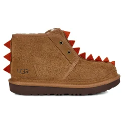 Enfant Ugg Fille^Boots fourrées Laine en Velours de Cuir Dydo Neumel II beige moyen