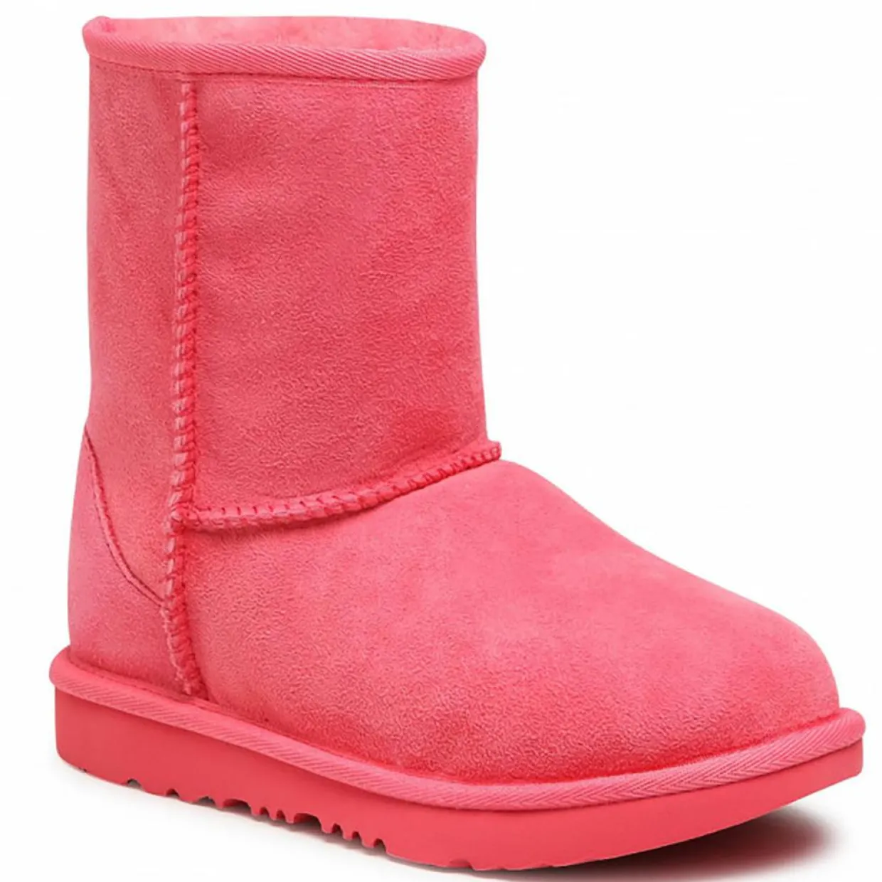 Boots fourrées Laine en Velours de Cuir Classic II roses-Ugg Clearance