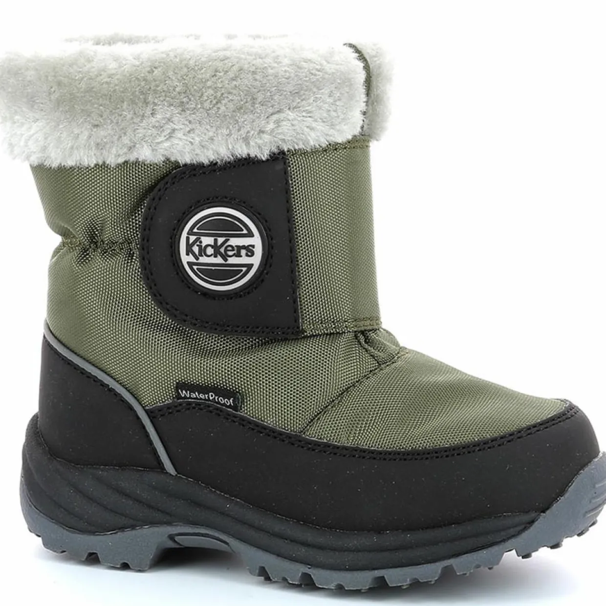 Boots Jumpsnow intérieur fourré kaki/noir-Kickers Best