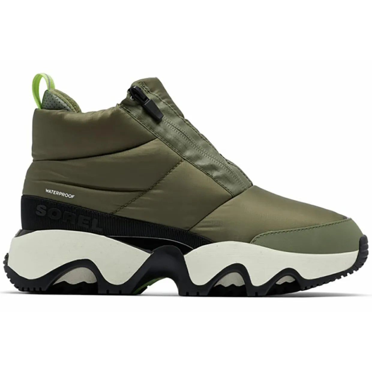 Femme Sorel Bottines^Boots lifestyle Kinetic Impact Puffy Zip Wp vertes