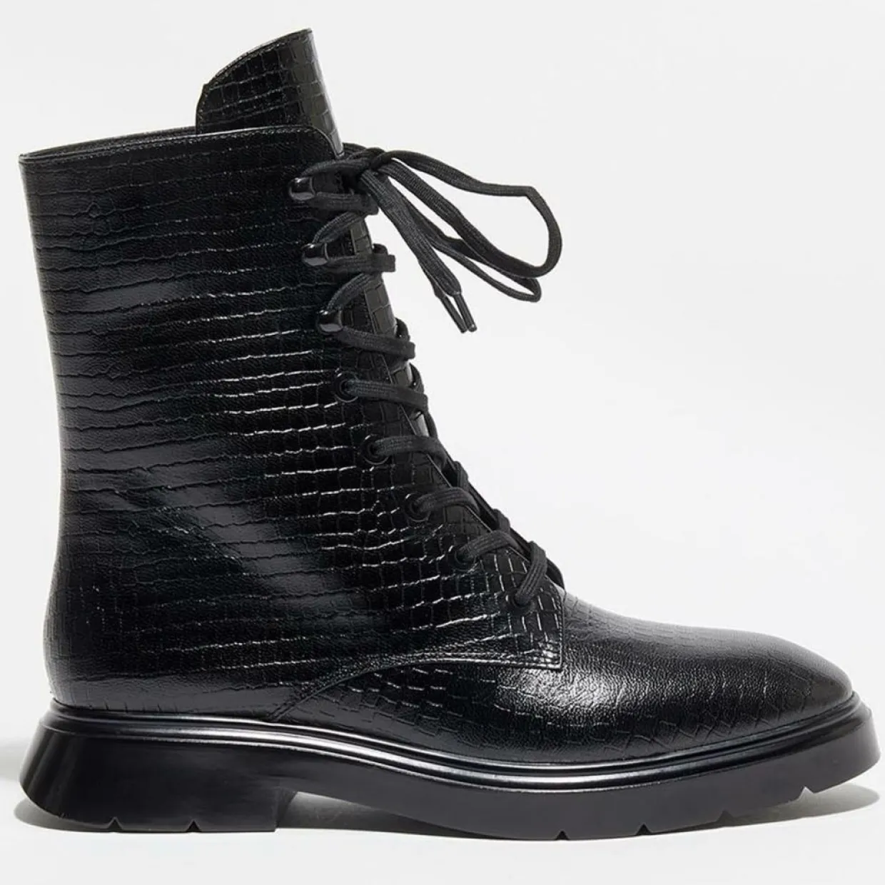 Femme Stuart Weitzman Bottines^Boots McKenzee effet reptile noires