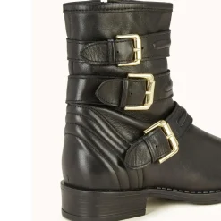 Femme Cosmoparis Bottines^Boots motardes en Cuir Futille noires