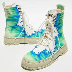Boots recyclées 1992 vert/bleu-Viron Online