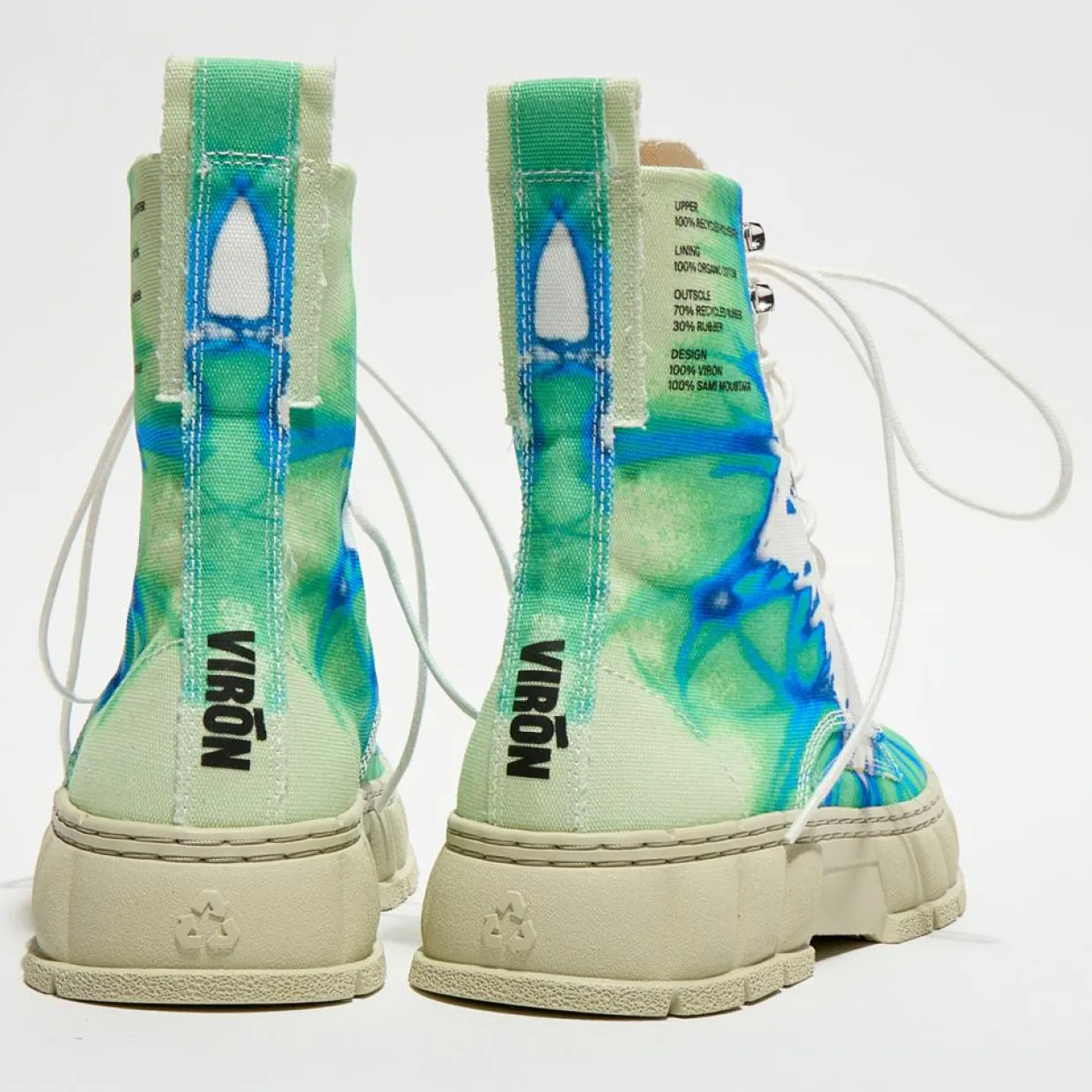 Boots recyclées 1992 vert/bleu-Viron Online