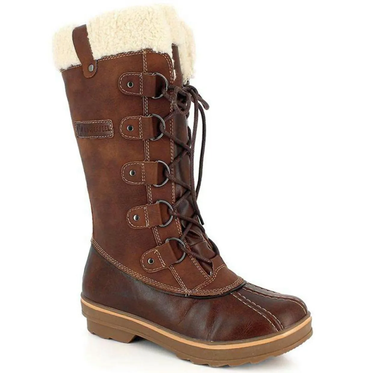 Homme Kimberfeel Boots^Bottes de neige Floriane chocolat