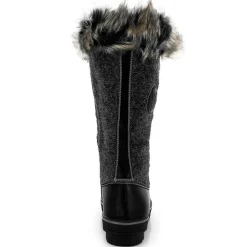 Femme Kimberfeel Bottes^Bottes de neige fourrées Capucine noires