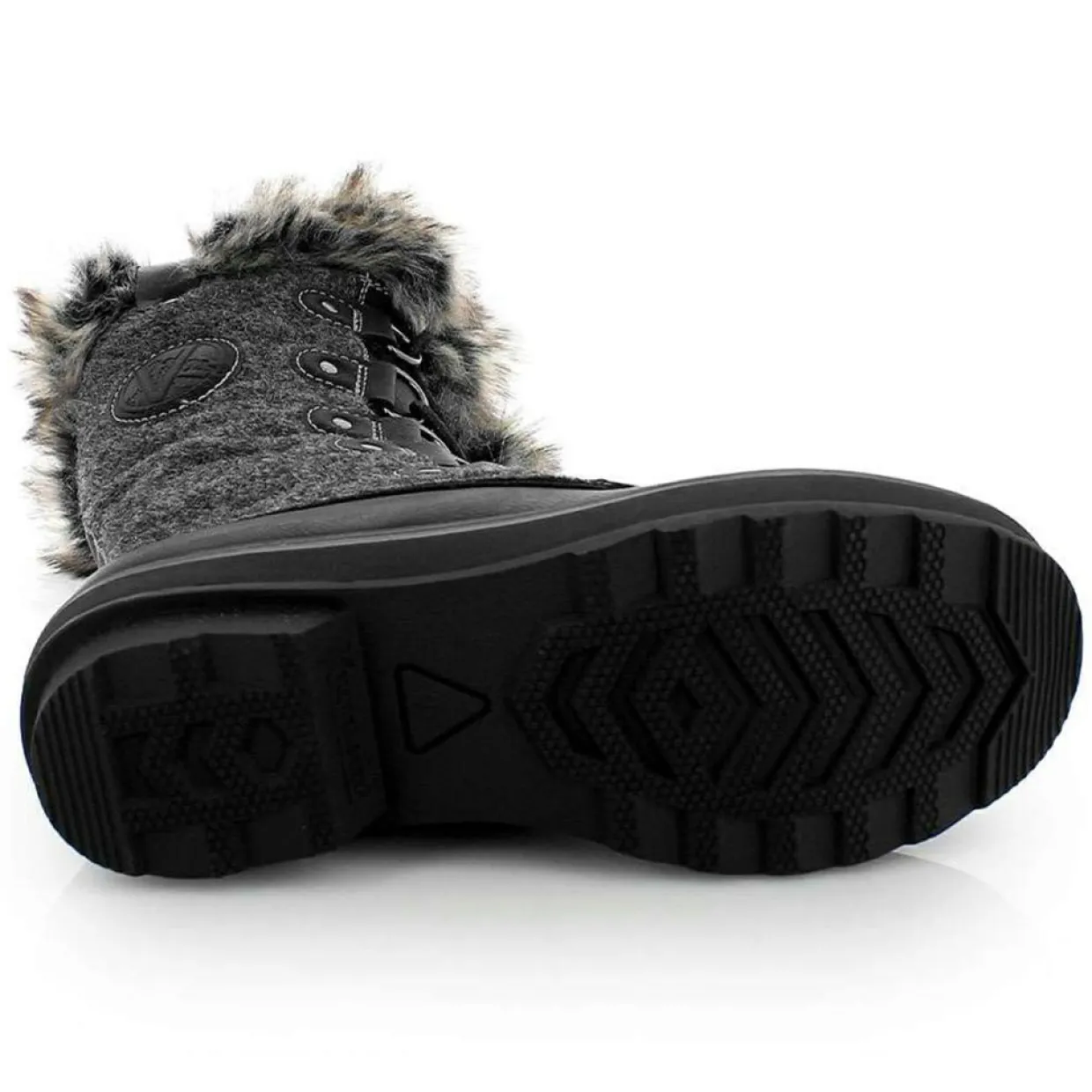 Femme Kimberfeel Bottes^Bottes de neige fourrées Capucine noires