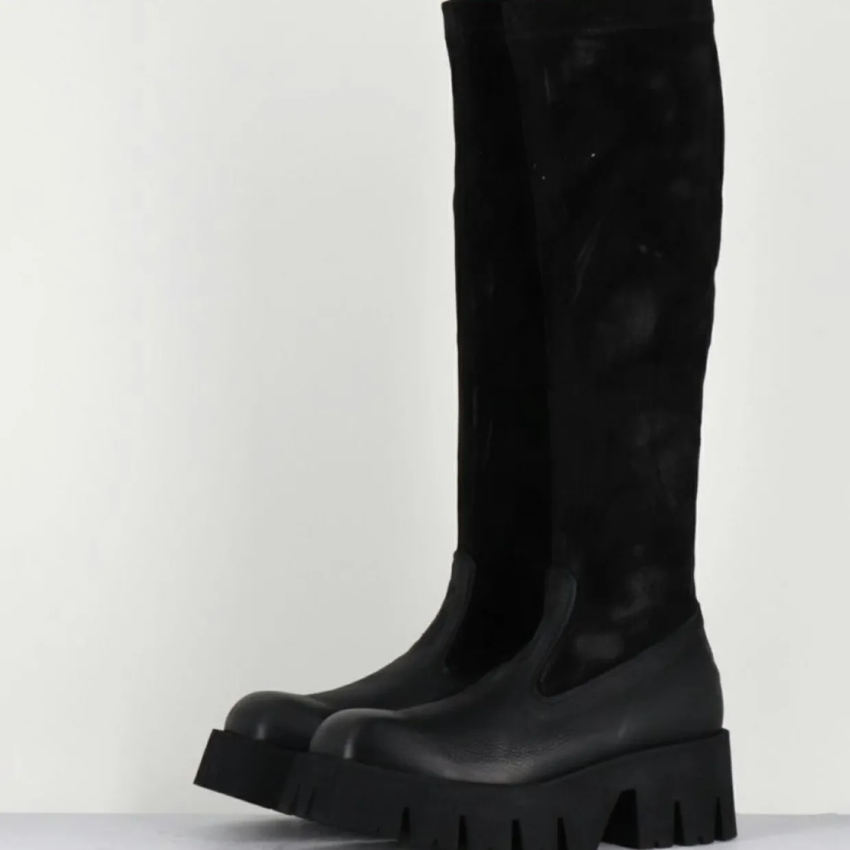 Femme Lofina Bottes^Bottes en Cuir 4225 gas noires - Talon : 6cm