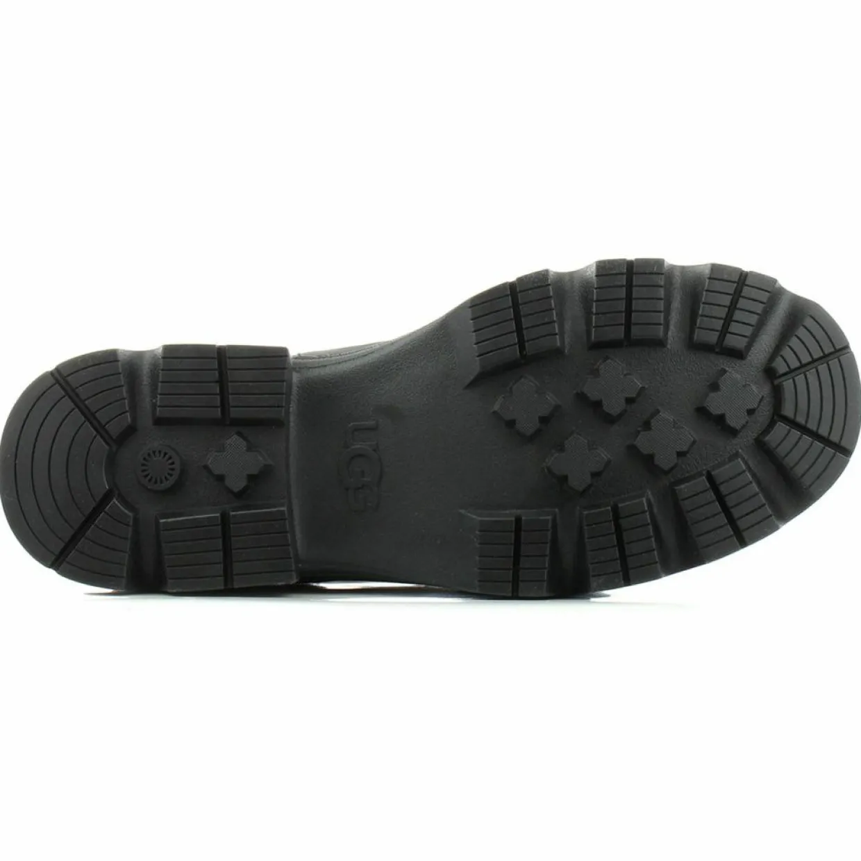 Femme Ugg Bottines^Bottes en Cuir Brisbane Chelsea noires - Talon 6.3 cm