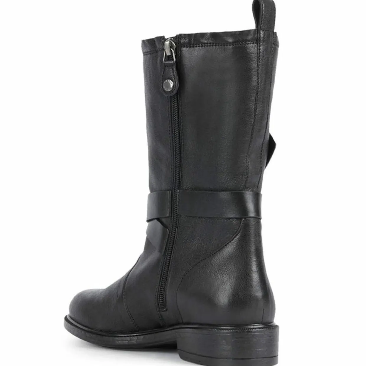 Bottes en Cuir Catria noires-Geox Outlet