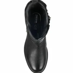 Bottes en Cuir Catria noires-Geox Outlet