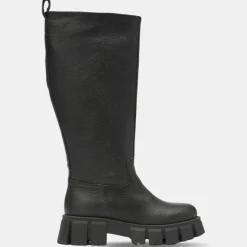 Bottes en Cuir chunky Campagne noires-Marc O'Polo Sale