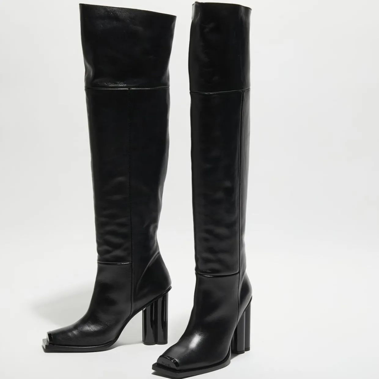 Bottes en Cuir Clover noires - Talon 10 cm-Sonia Rykiel Discount