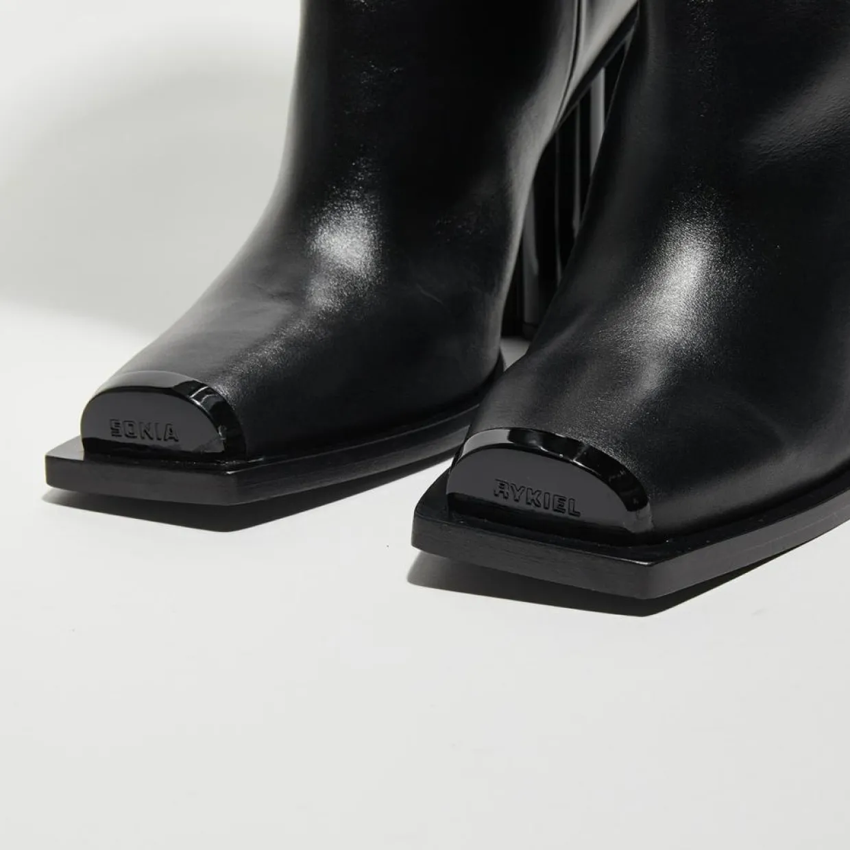 Bottes en Cuir Clover noires - Talon 10 cm-Sonia Rykiel Discount