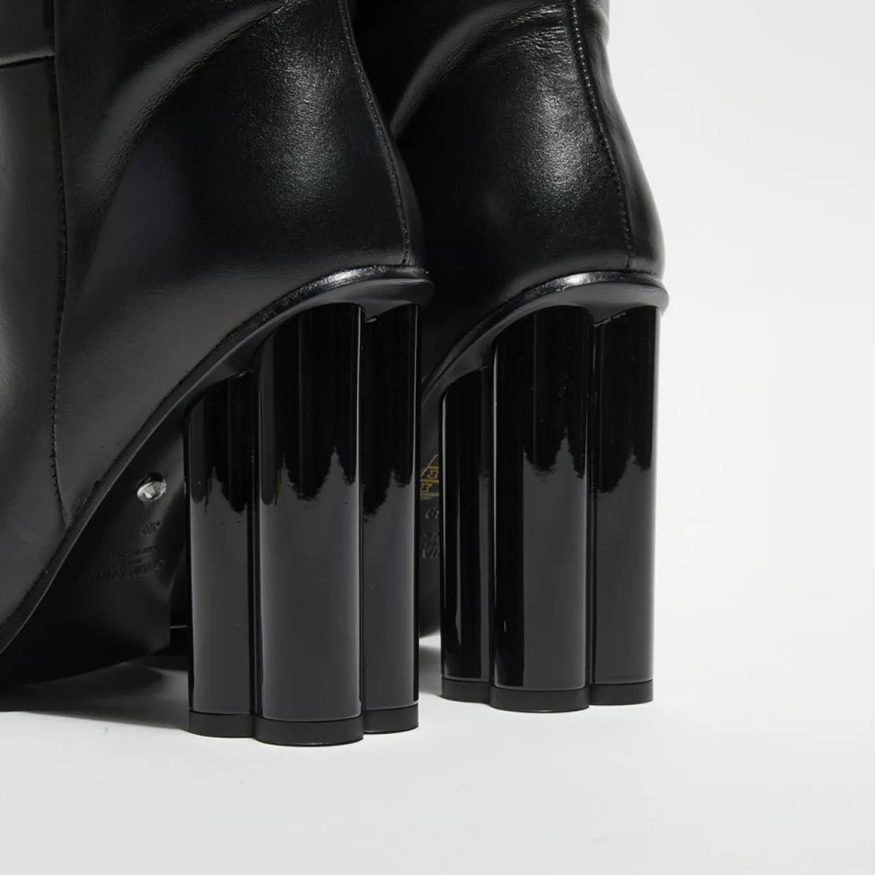 Bottes en Cuir Clover noires - Talon 10 cm-Sonia Rykiel Discount