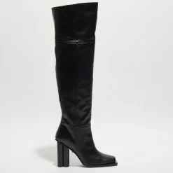 Bottes en Cuir Clover noires - Talon 10 cm-Sonia Rykiel Discount