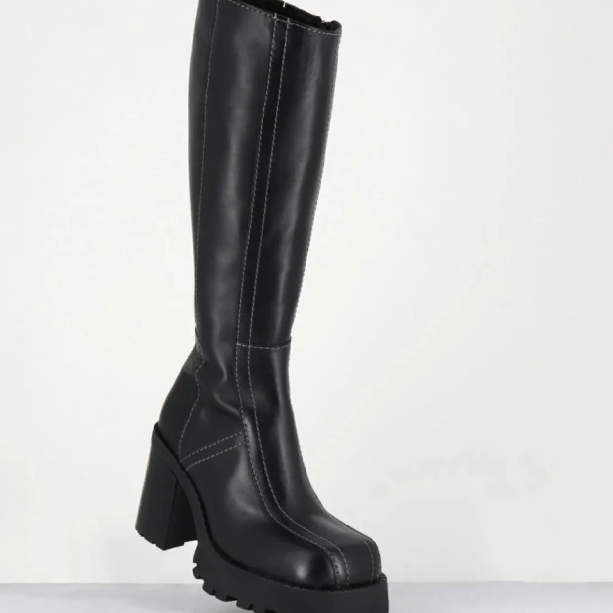 Bottes en Cuir dulce noires - Talon : 9.5cm-E8 By Miista Discount