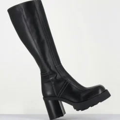Bottes en Cuir dulce noires - Talon : 9.5cm-E8 By Miista Discount