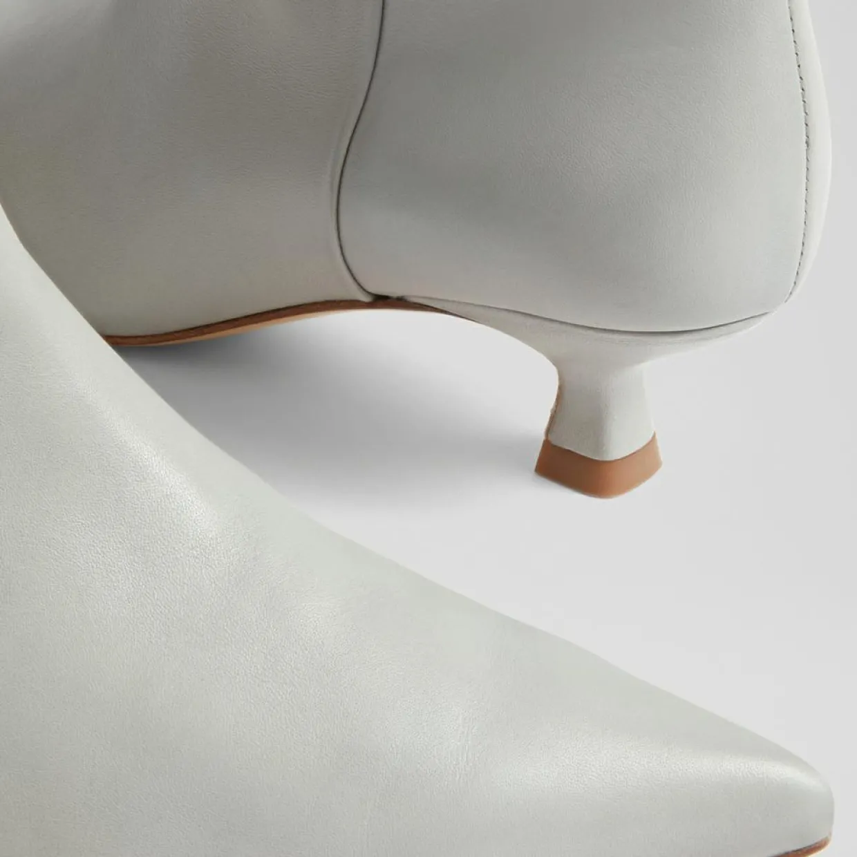 Bottes en Cuir Eden gris clair - Talon 4,5 cm-L.K. Bennett Outlet