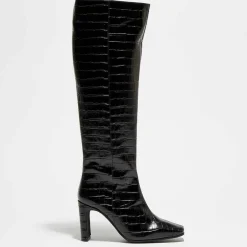 Femme Apologie Bottes^Bottes en Cuir Lana noires - Talon 9 cm