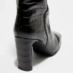 Femme Apologie Bottes^Bottes en Cuir Lana noires - Talon 9 cm