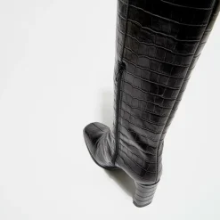Femme Apologie Bottes^Bottes en Cuir Lana noires - Talon 9 cm