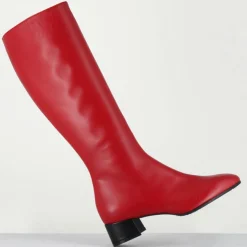 Bottes en Cuir mayera rouges-Garrice New