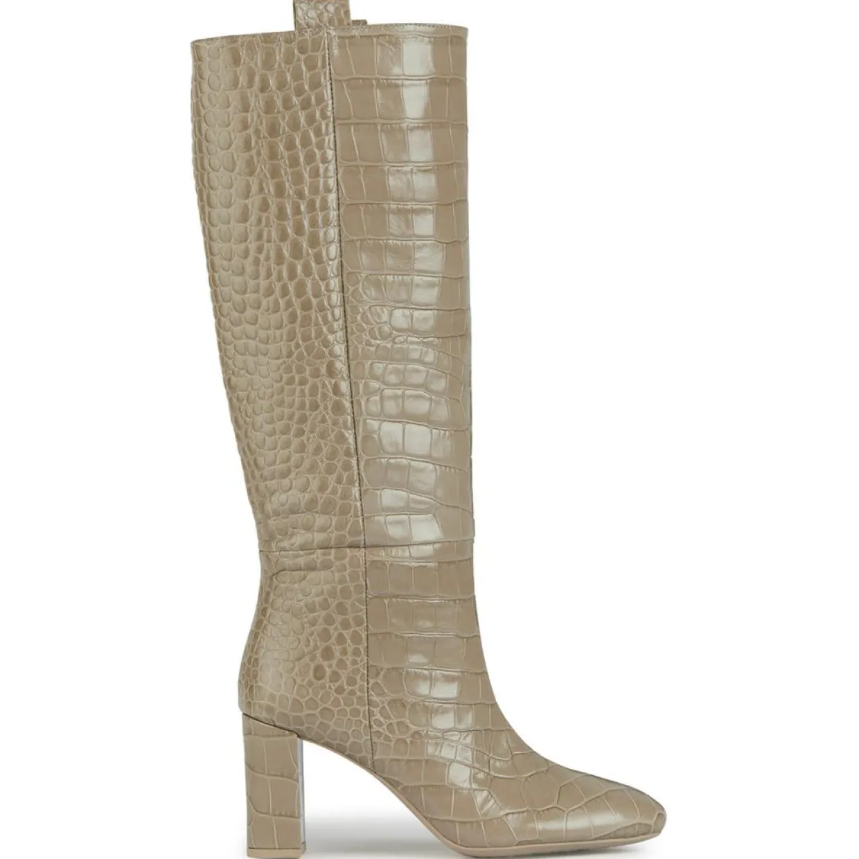 Femme Geox Bottes^Bottes en Cuir Pheby 80 sable - Talon 8 cm