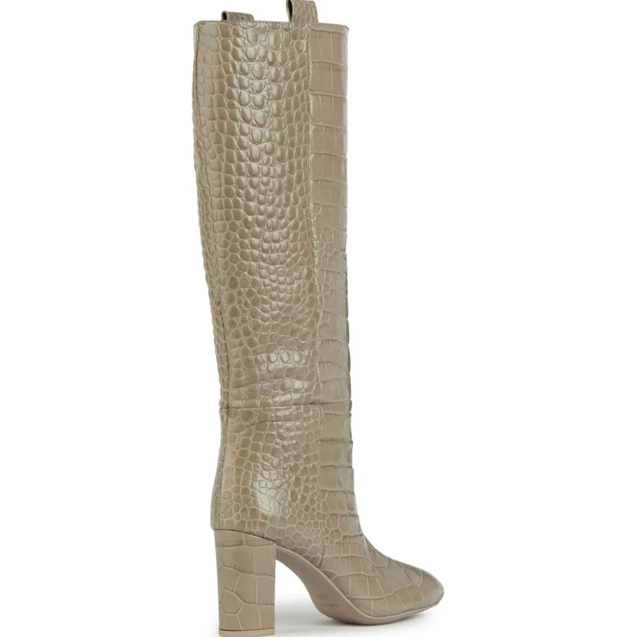 Femme Geox Bottes^Bottes en Cuir Pheby 80 sable - Talon 8 cm