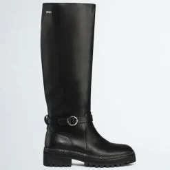 Femme Liu-Jo Bottes^Bottes en Cuir Pink noires