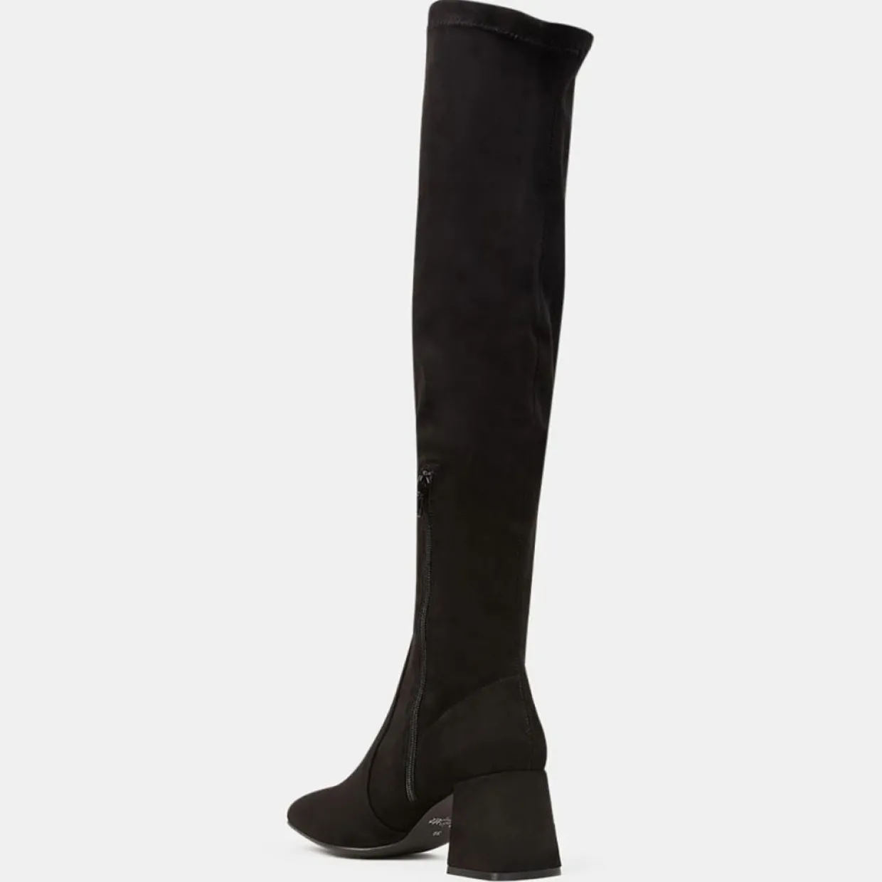 Femme Galeries Lafayette Bottines^Bottes en Cuir stretch noires - Talon 7 cm