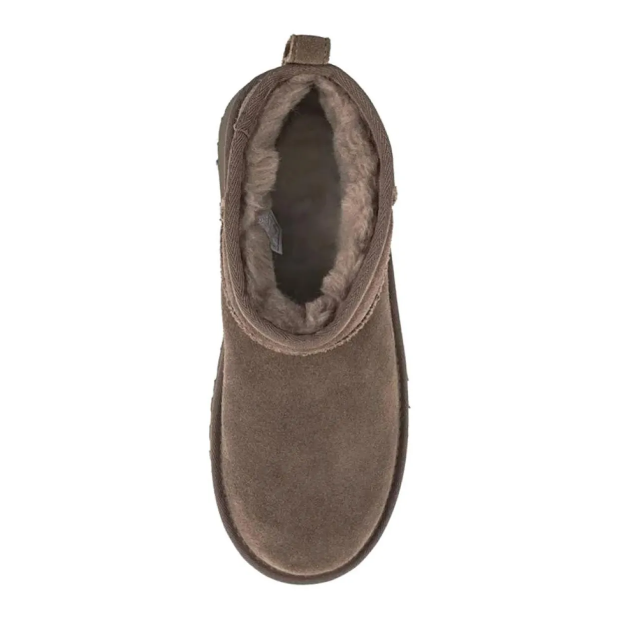 Enfant Ugg Fille^Bottes en Velours de Cuir Ultra Mini New Heights marron