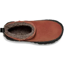 Bottes en Velours de Cuir Venture Daze Ultra Mini rouge/noir-Ugg