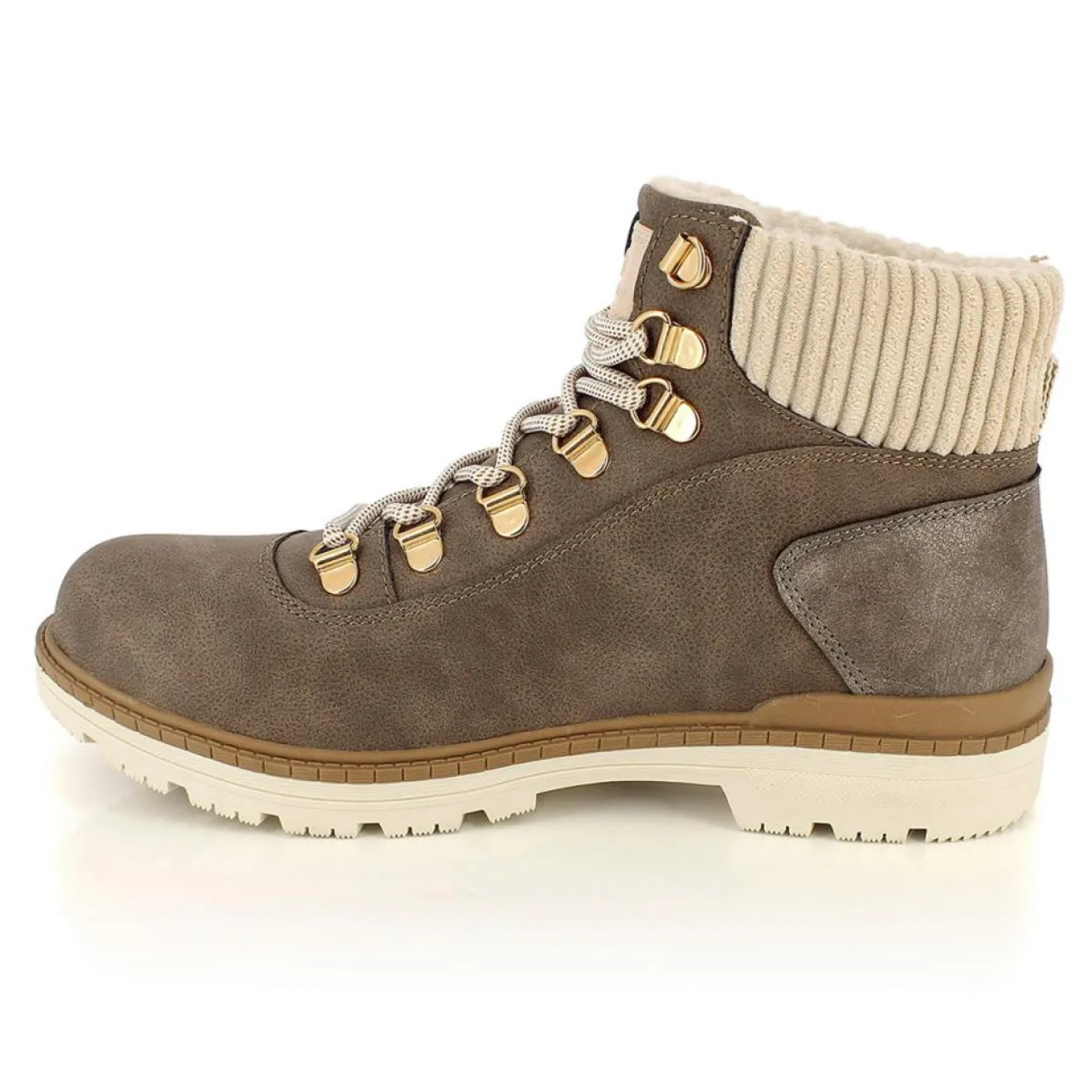 Femme Kimberfeel Bottines^Bottes Fourrées Albane marron/beige