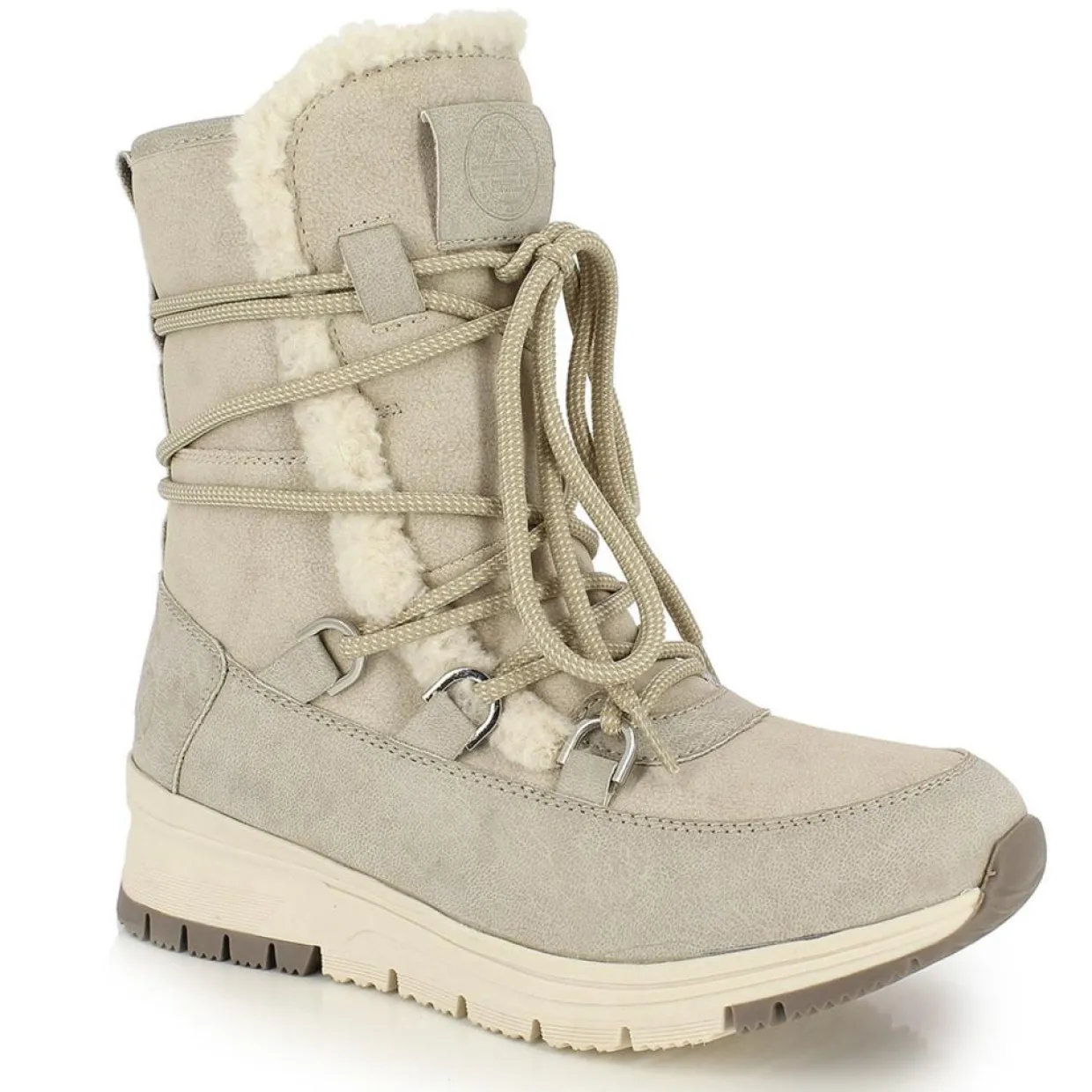 Bottes Fourrées Alyssia blanc cassé-Kimberfeel Outlet