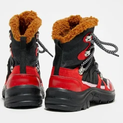 Enfant Stella McCartney Fille^Bottes fourrées noir/rouge
