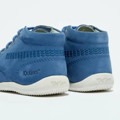 Bottillons Bébé en Velours de cuir bleus-Kickers Hot