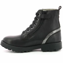 Bottillons en Cuir Grooke noir/argenté-Kickers Clearance