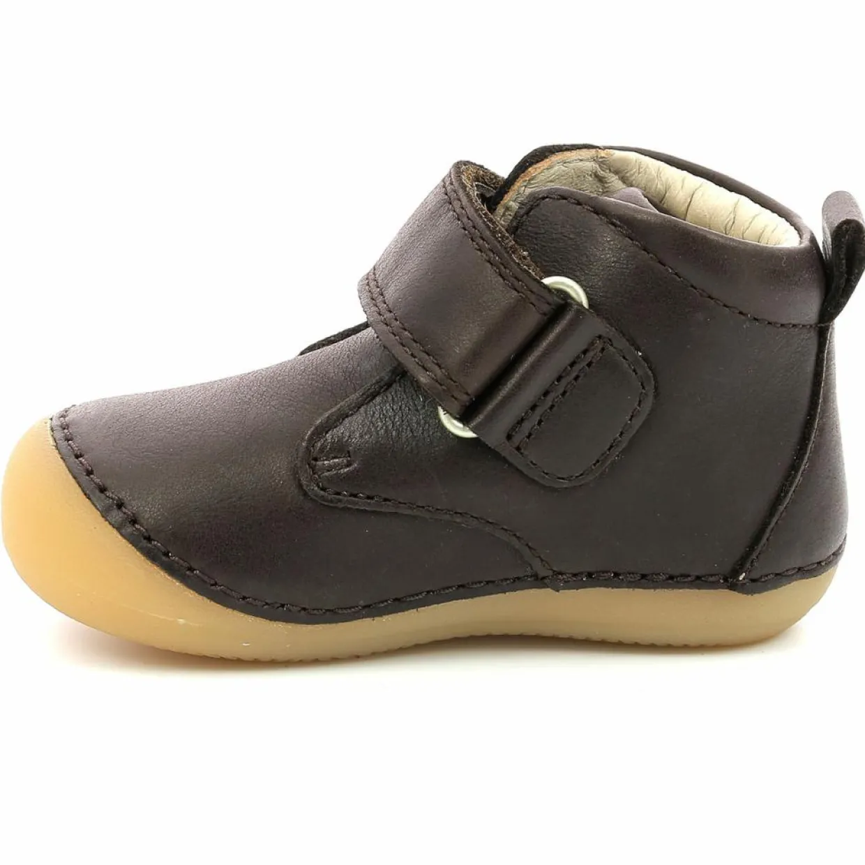 Bottillons en Cuir Sabio marron foncé-Kickers Online