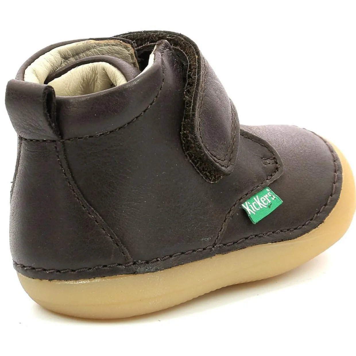 Bottillons en Cuir Sabio marron foncé-Kickers Online