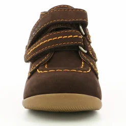 Bottillons en Velours de Cuir Bonkro marron foncé-Kickers Sale