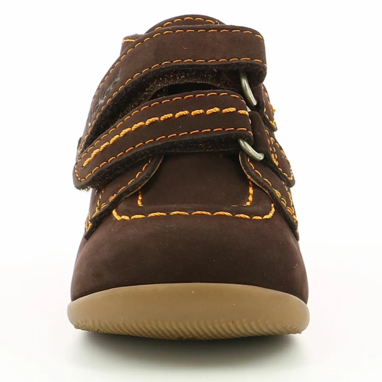 Bottillons en Velours de Cuir Bonkro marron foncé-Kickers Sale