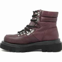Bottines à lacets bordeaux - Talon 5 cm-Lab78 Outlet
