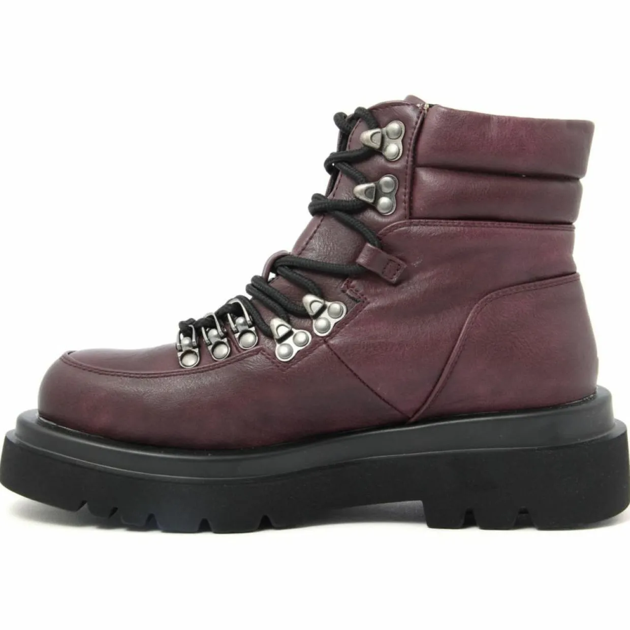 Bottines à lacets bordeaux - Talon 5 cm-Lab78 Outlet