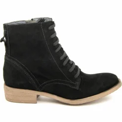 Bottines à lacets noires-Lab78