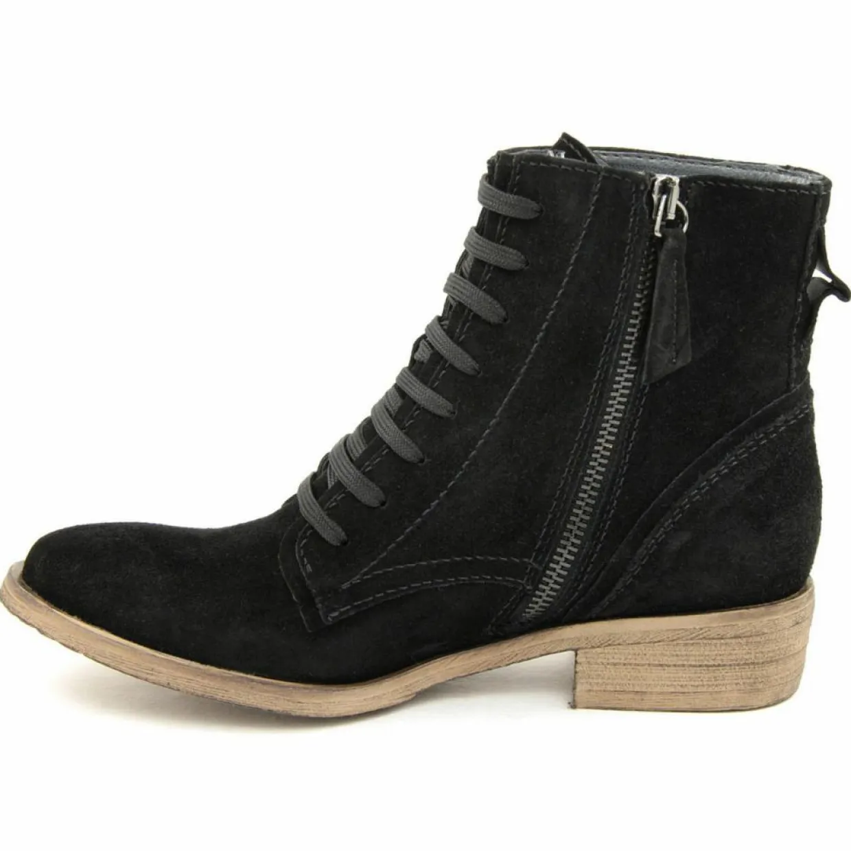 Bottines à lacets noires-Lab78